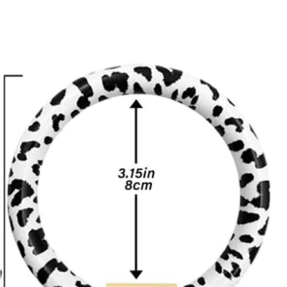 Cow print key ring bracelet - Picture 4 of 4